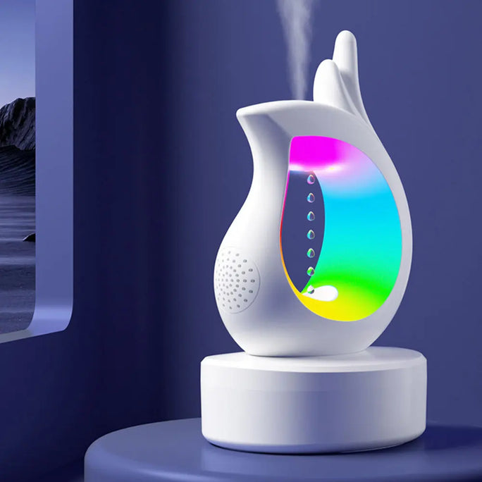 3-in-1 Anti-Gravity Air Humidifier Bluetooth Speaker Night Light 450ml