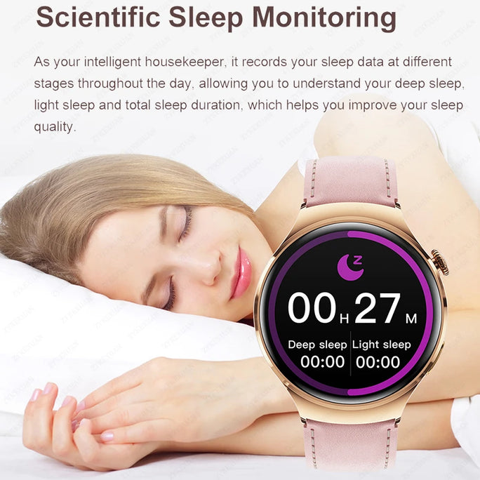 New Huawei Mini 4 NFC Smart Watch Women Men GPS Tracker 1.27inch AMOLED