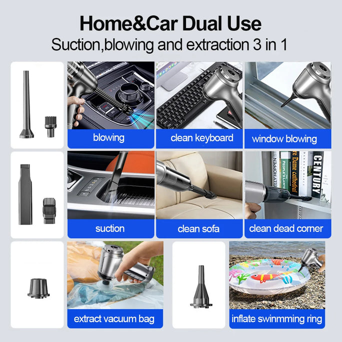 Car Vacuum Cleaner Powerful Wireless for Car