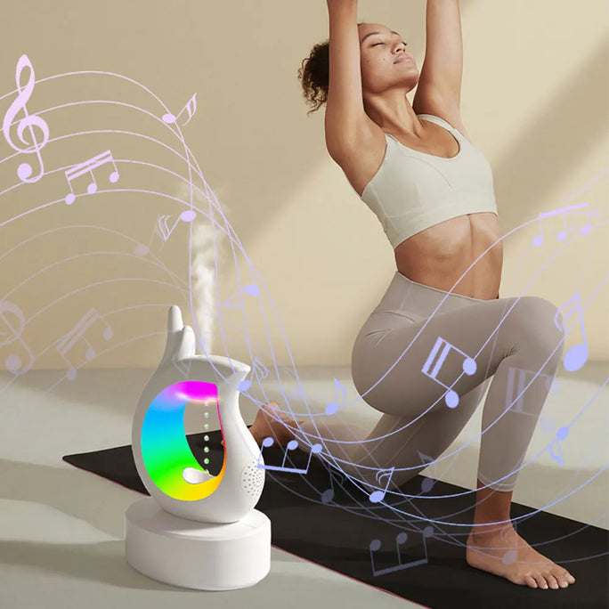 3-in-1 Anti-Gravity Air Humidifier Bluetooth Speaker Night Light 450ml