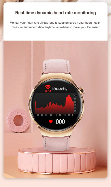 New Huawei Mini 4 NFC Smart Watch Women Men GPS Tracker 1.27inch AMOLED