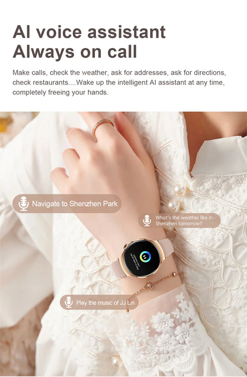 New Huawei Mini 4 NFC Smart Watch Women Men GPS Tracker 1.27inch AMOLED