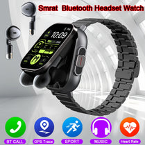 2025 Smart Watch 2 in 1 With Earphone GPS Monitor Music