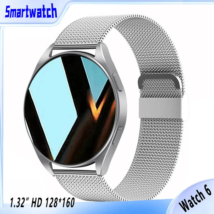 Watch 6 Business Smartwatch Men 1.32 Inch 128*160 BT Call Health Monitoring