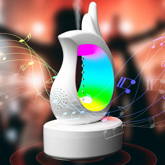 3-in-1 Anti-Gravity Air Humidifier Bluetooth Speaker Night Light 450ml