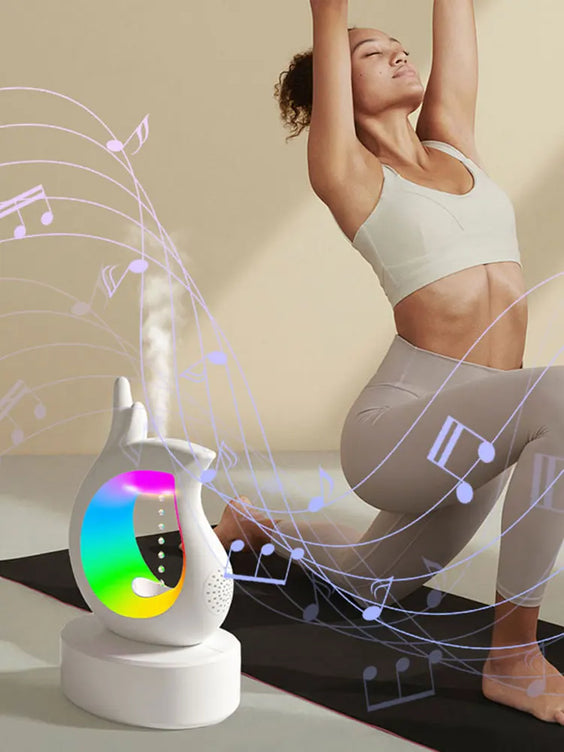 3-in-1 Anti-Gravity Air Humidifier Bluetooth Speaker Night Light 450ml