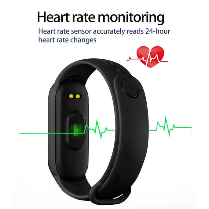 M6 Smart Watch Men Women Fitness Smart Bracelet Sports Band Heart Rate Blood Pressure Monitor