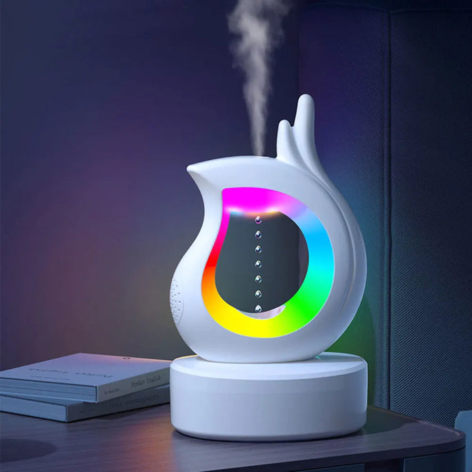 3-in-1 Anti-Gravity Air Humidifier Bluetooth Speaker Night Light 450ml