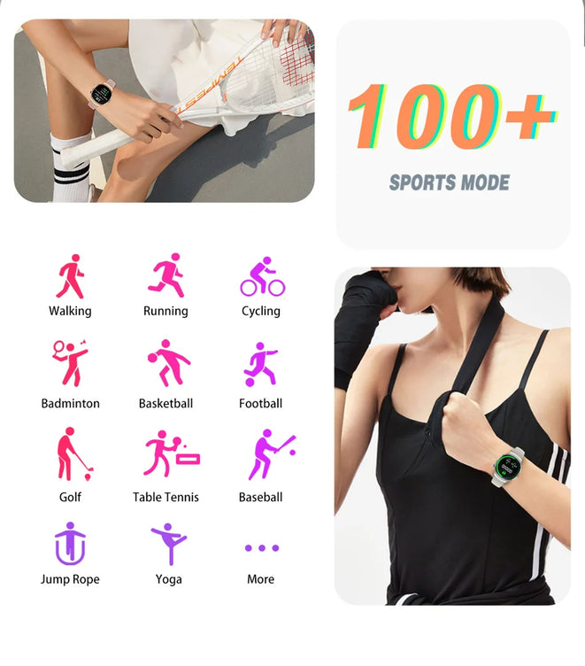 New Huawei Mini 4 NFC Smart Watch Women Men GPS Tracker 1.27inch AMOLED