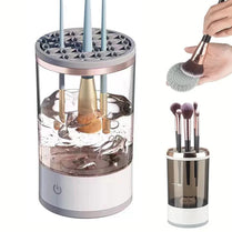 USB Plug Portable Electric Makeup Brush Cleaner with Rubber