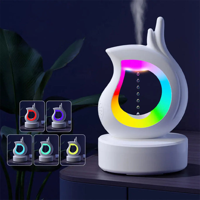 3-in-1 Anti-Gravity Air Humidifier Bluetooth Speaker Night Light 450ml