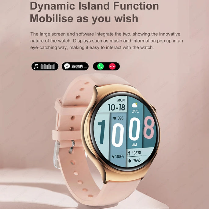 New Huawei Mini 4 NFC Smart Watch Women Men GPS Tracker 1.27inch AMOLED