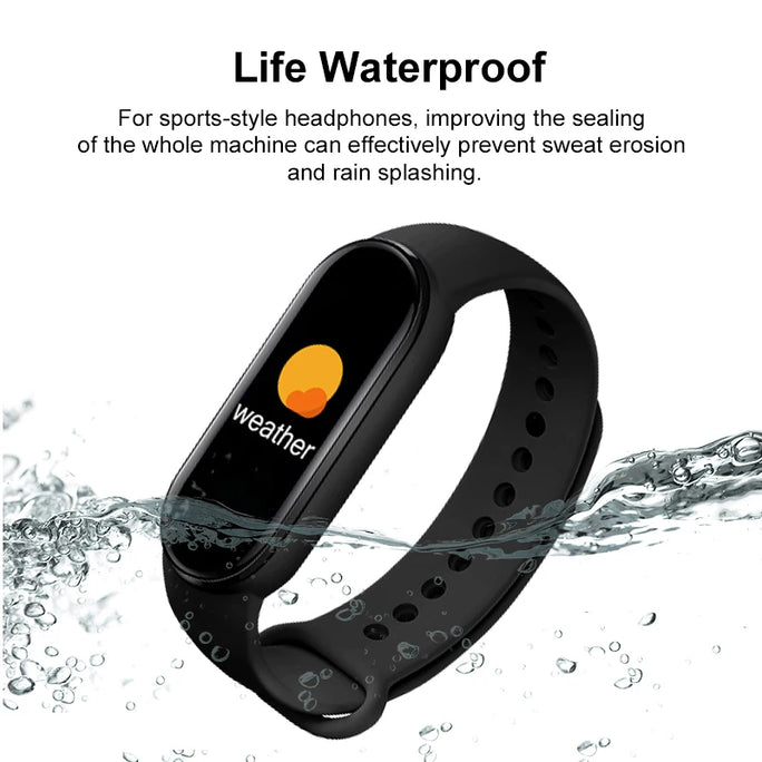 M6 Smart Watch Men Women Fitness Smart Bracelet Sports Band Heart Rate Blood Pressure Monitor